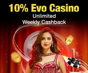 10% Evo Casino Unlimited Weekly Cashback